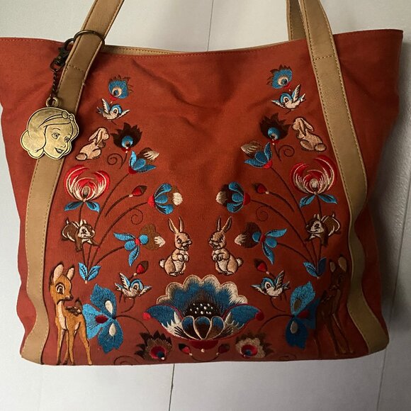 Loungefly Disney Snow White Woodland Embroidered Tote - Picture 1 of 4